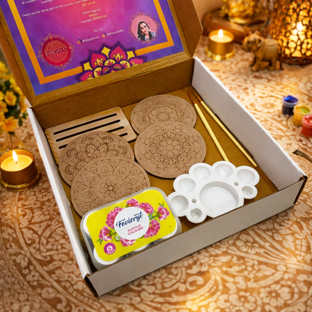 DIY Mandala Coasters Art Kit