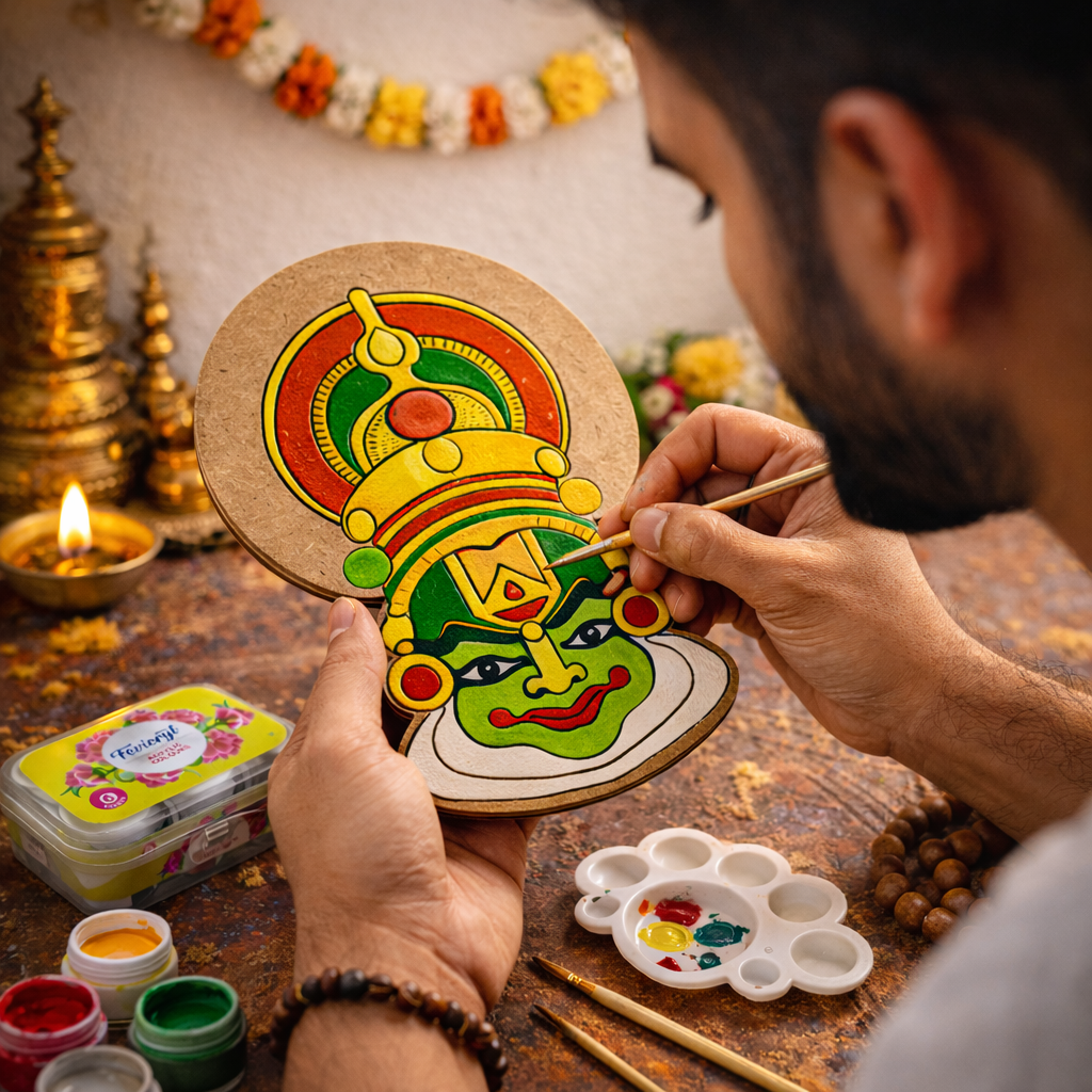 DIY Kathakali Mask Art Kit