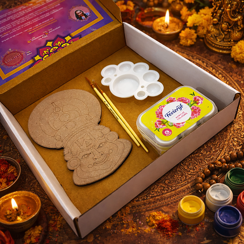 DIY Kathakali Mask Art Kit