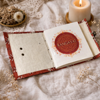 Terracotta Bloom 5"x5" Lock Journal/Sketchbook