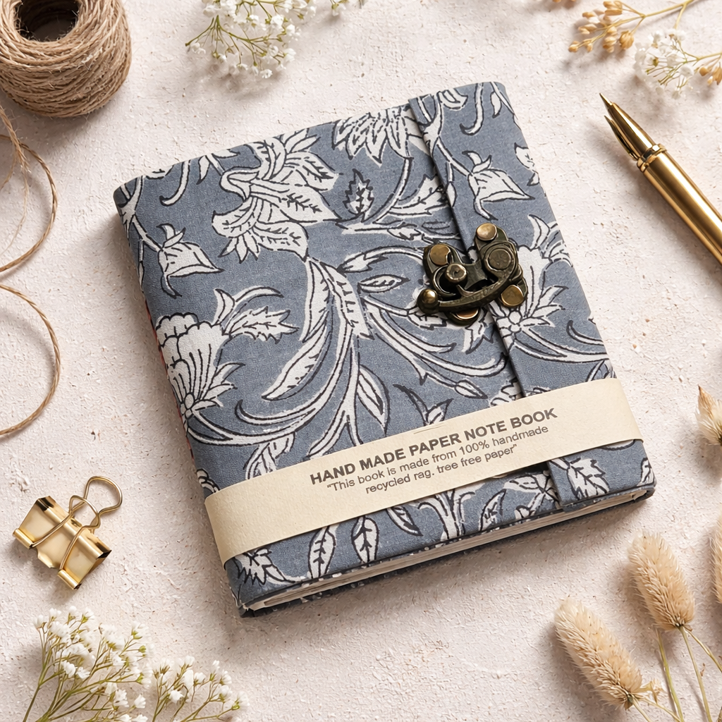 Luna Grey 5"x5" Lock Journal/Sketchbook