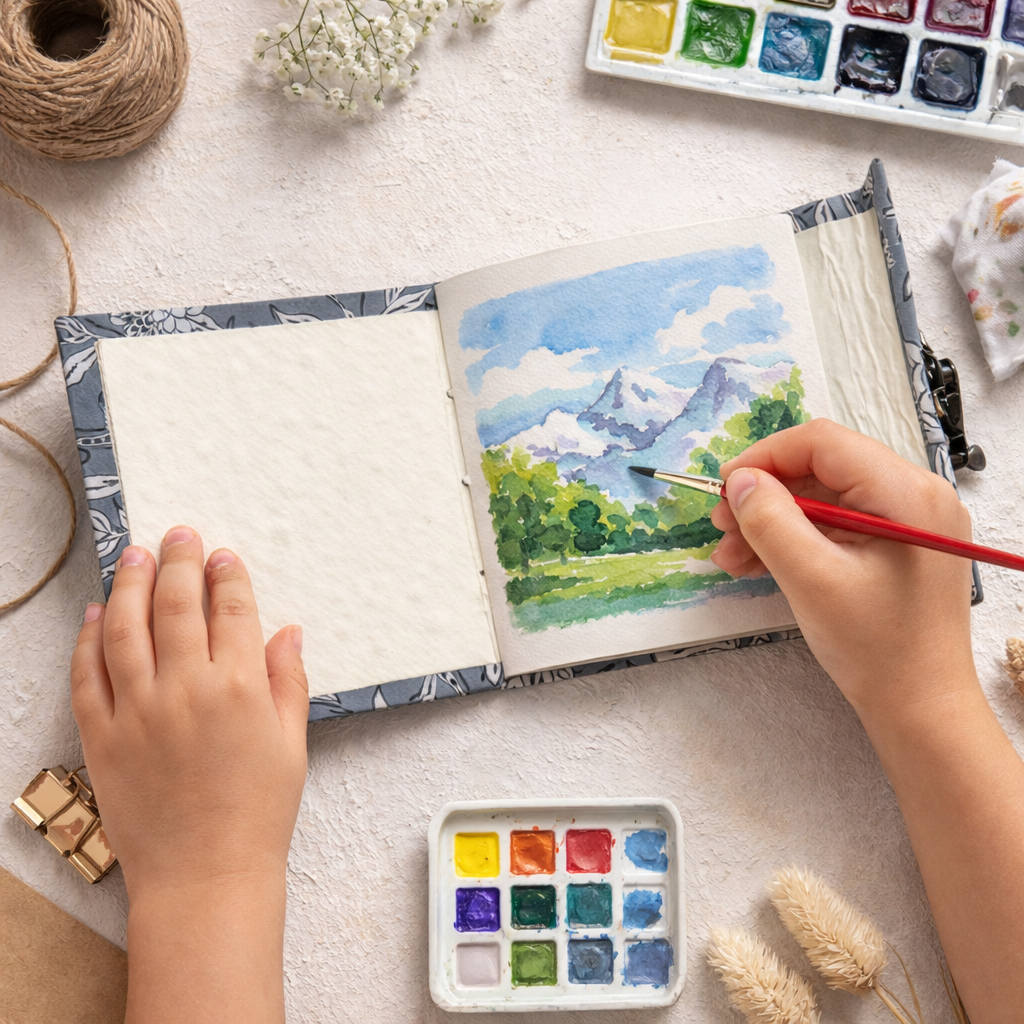 Luna Grey 5"x5" Lock Journal/Sketchbook