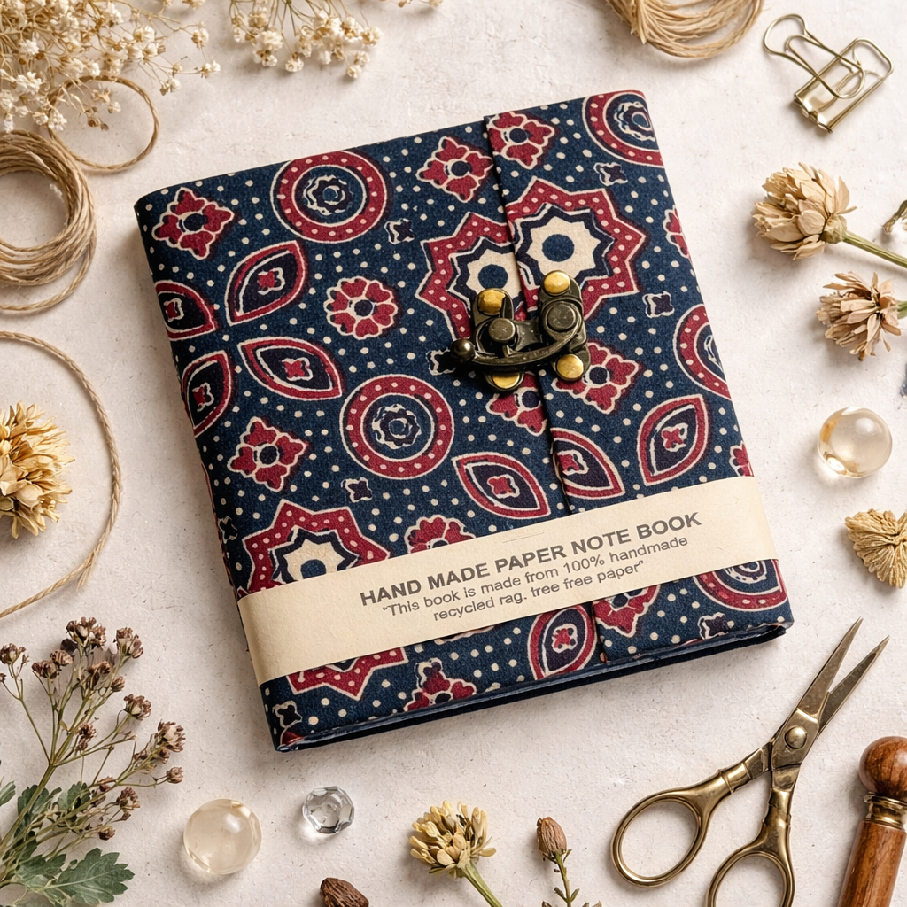 Blue Reverie 5"x5" Lock Journal/Sketchbook