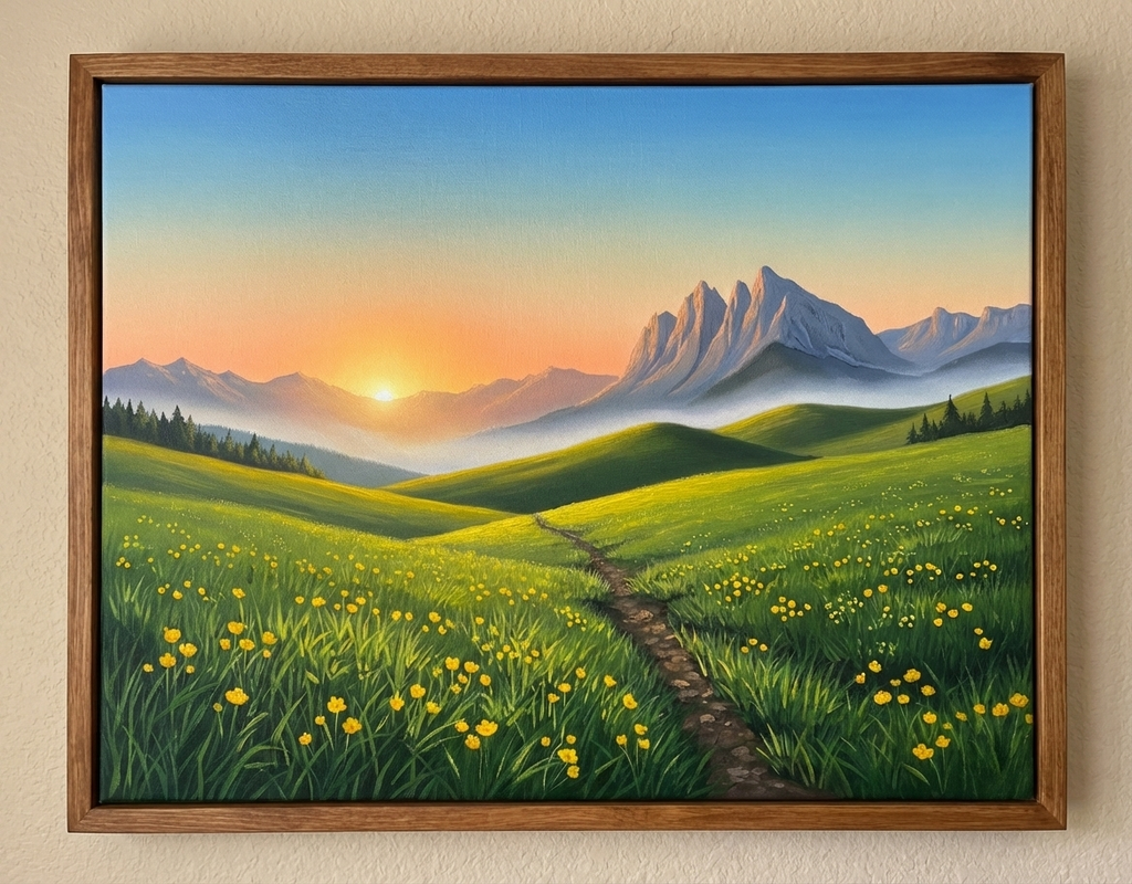 Misty Mountain Sunrise