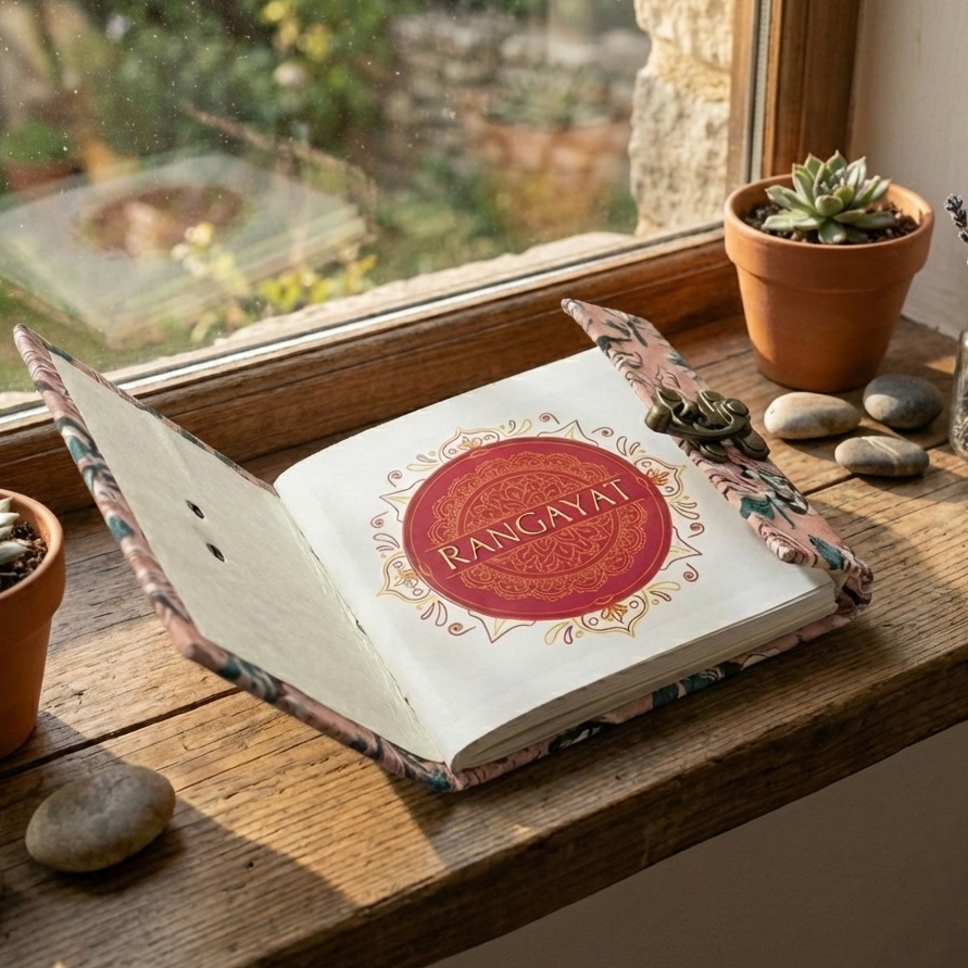 Dusty Rose 5"x5" Lock Journal/Sketchbook