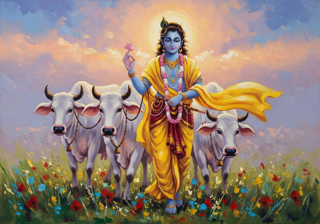 Golden Hour in Vrindavan